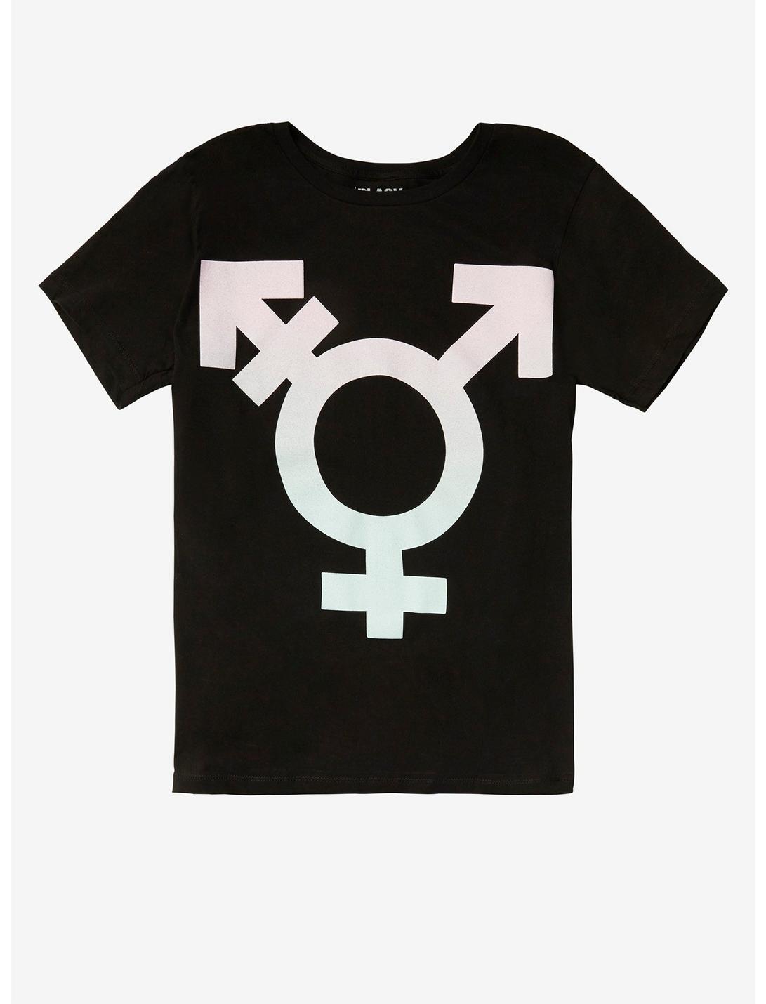 Transgender Pride Symbol T-Shirt, BLACK, hi-res