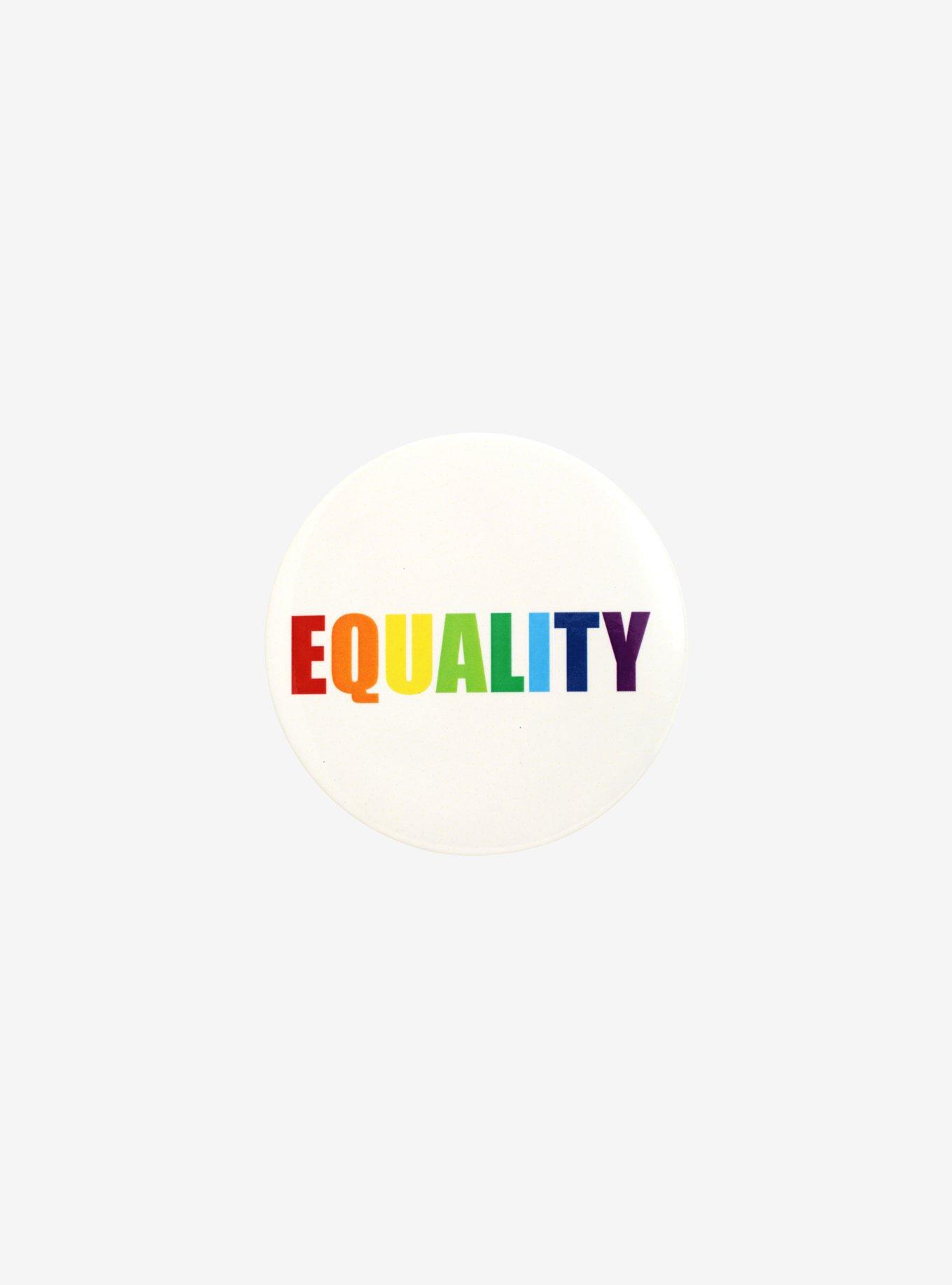 Equality Rainbow 3 Inch Pin, , hi-res