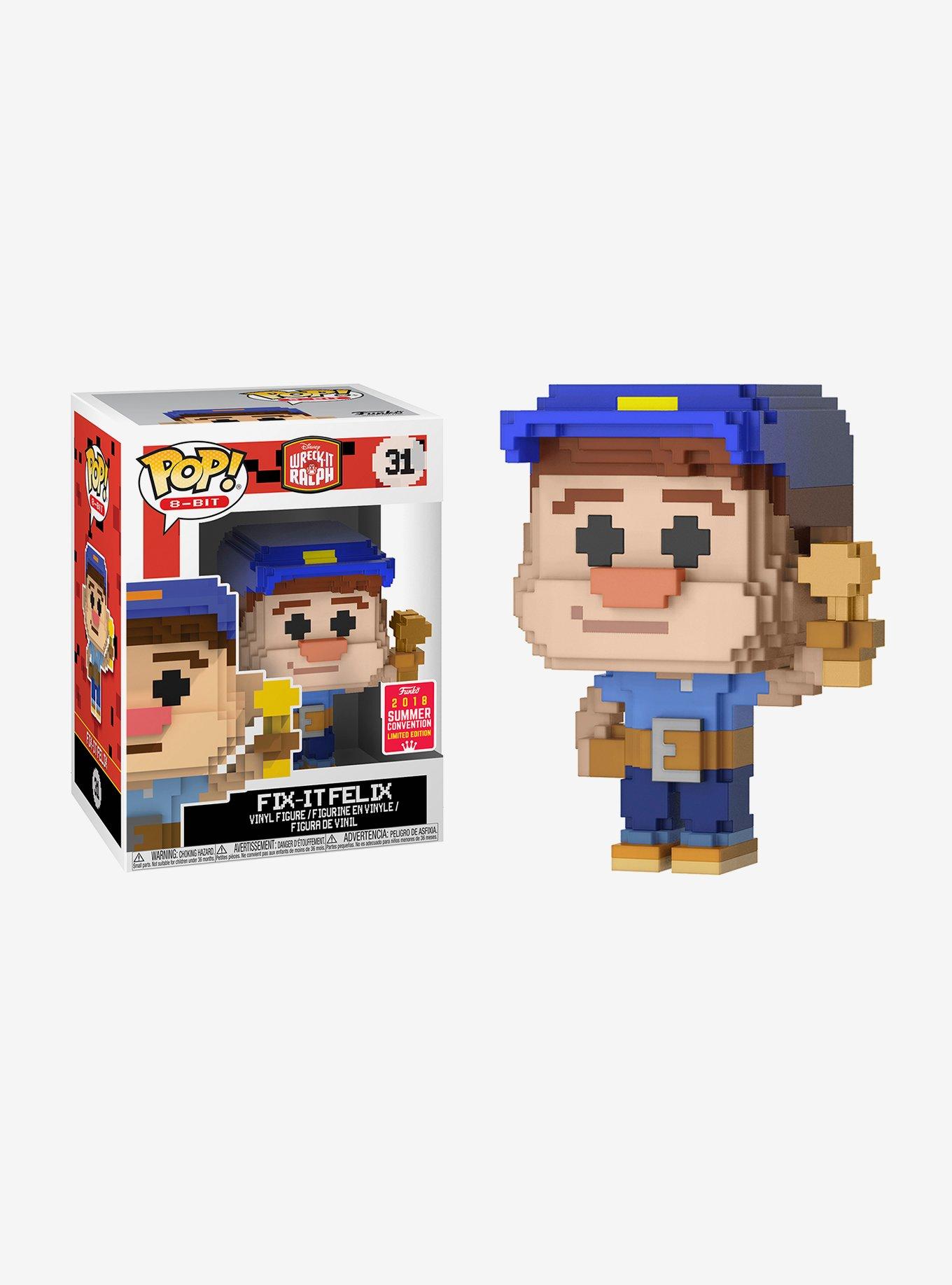 Funko Wreck-It Ralph Pop! 8-Bit Fix-It Felix Vinyl Figure 2018 Summer Convention Exclusive, , hi-res