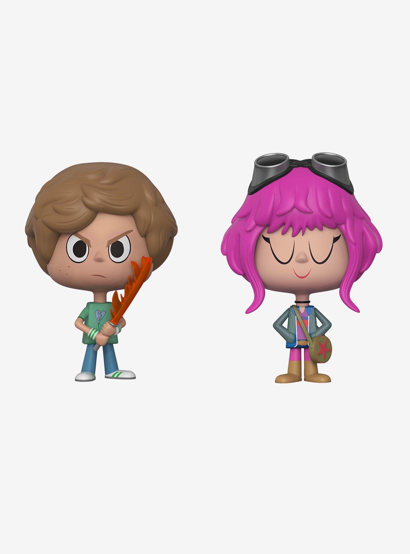Funko Scott Pilgrim Vs. The World Vynl. Scott Pilgrim And Ramona Flowers Vinyl Figures 2018 Summer Convention Exclusive, , hi-res