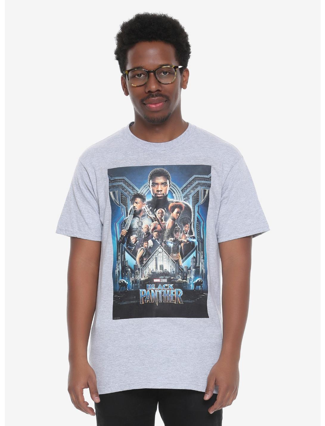Marvel Black Panther Poster T-Shirt, BLACK, hi-res