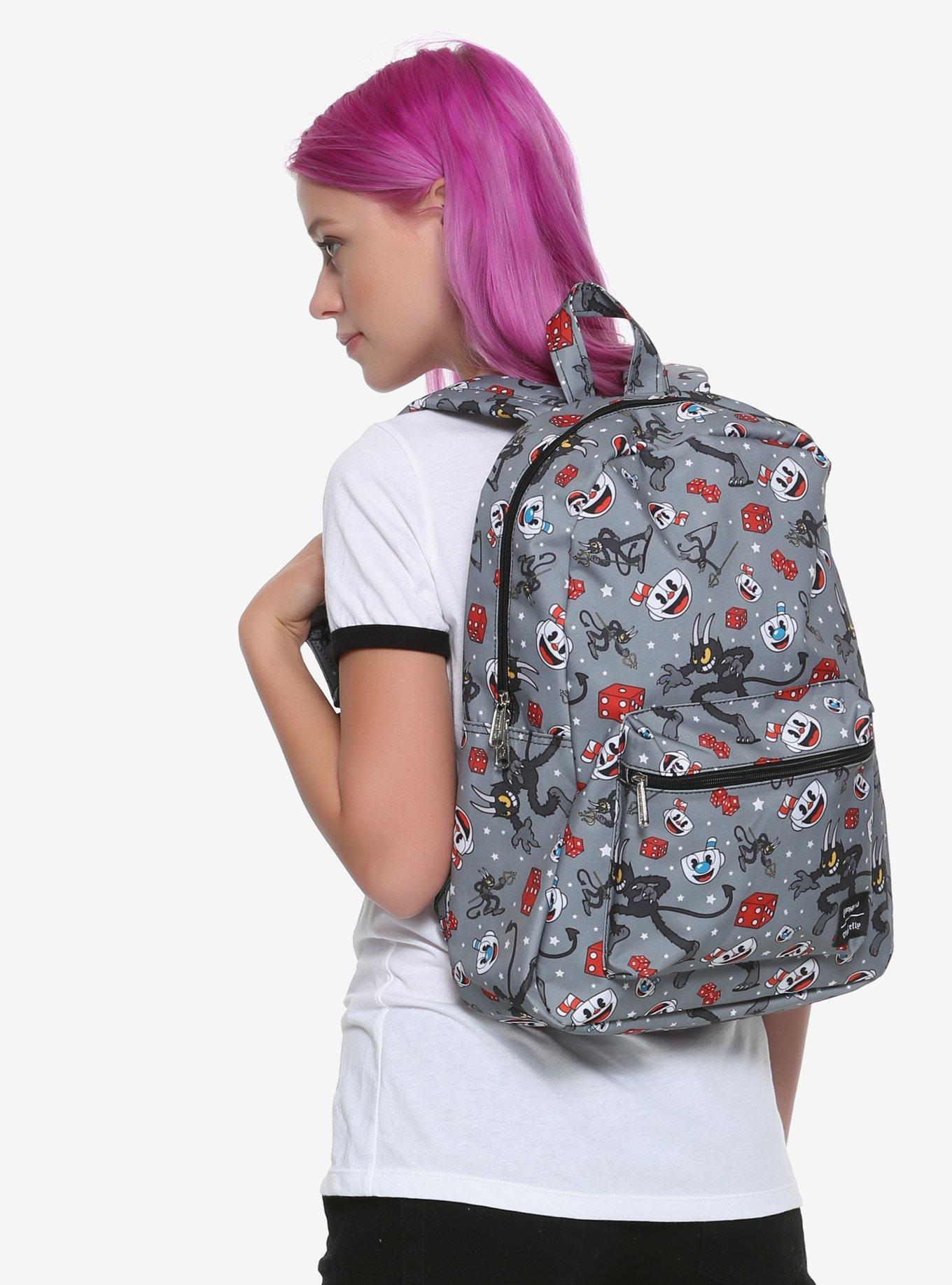 Loungefly Cuphead Devil & Dice Grey Backpack, , hi-res