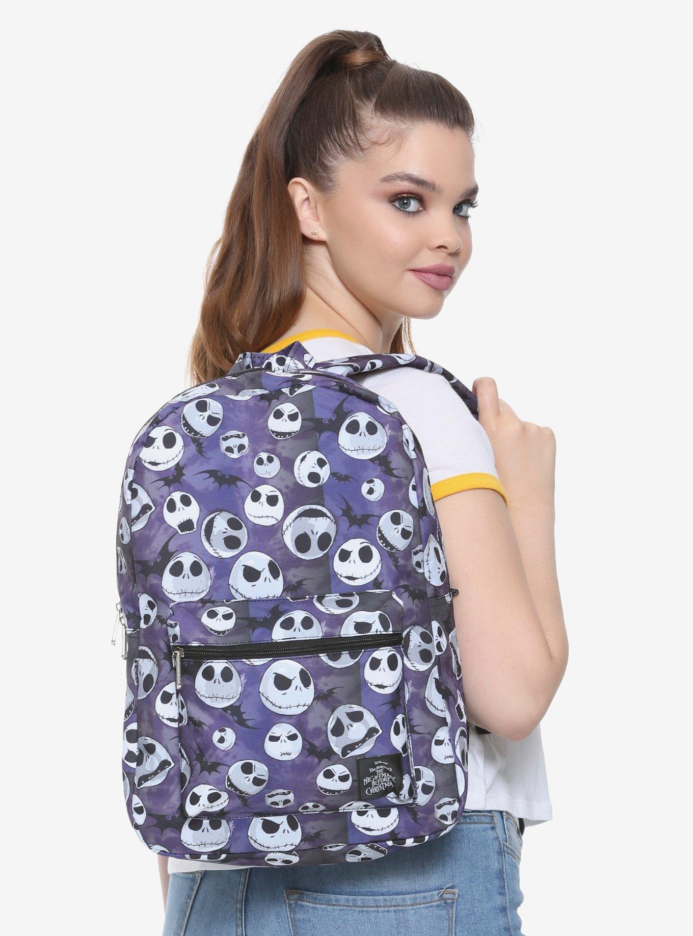 The Nightmare Before Christmas Jack Head Print Backpack | Hot Topic
