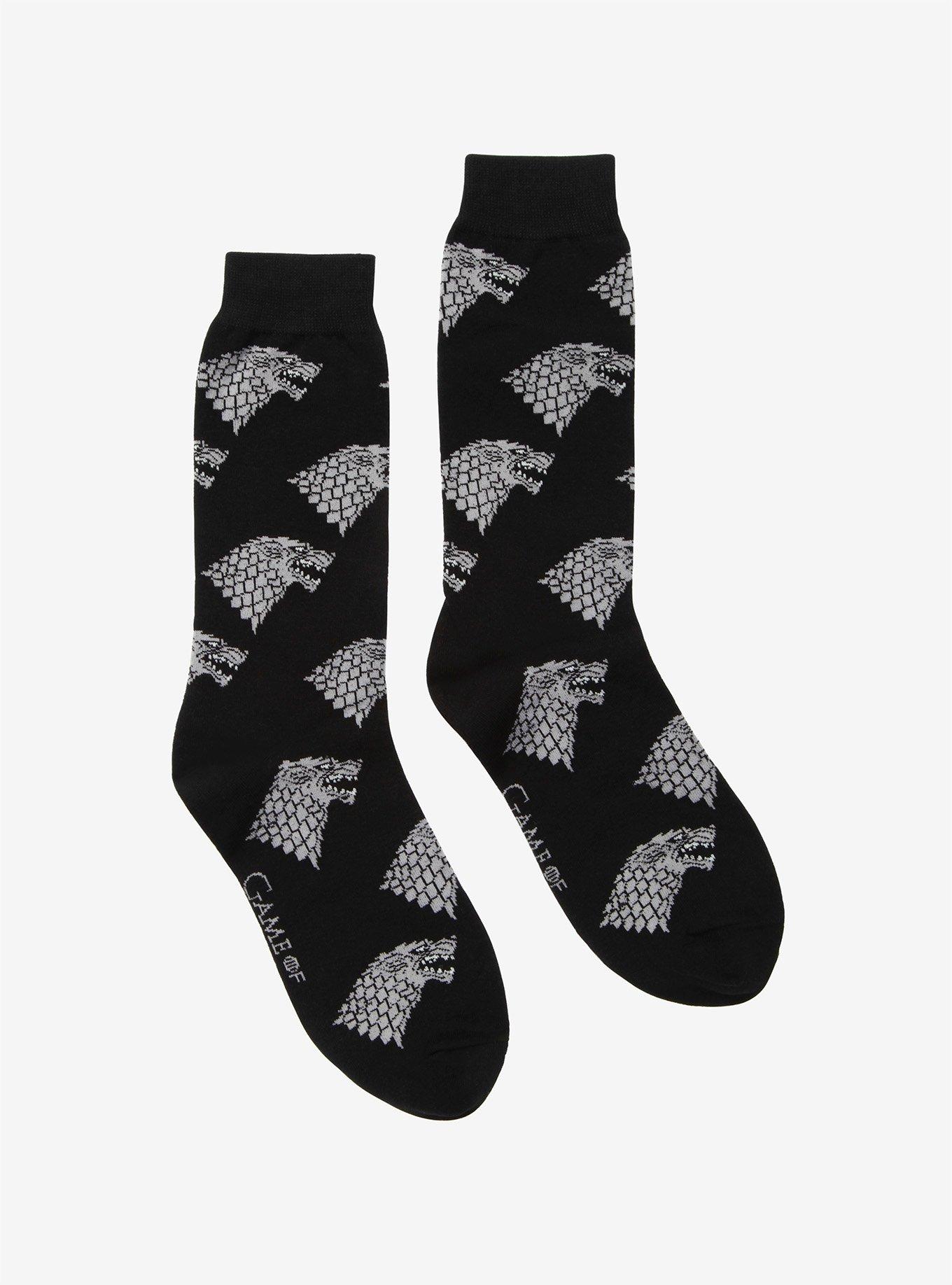 Game Of Thrones House Stark Dress Socks, , hi-res