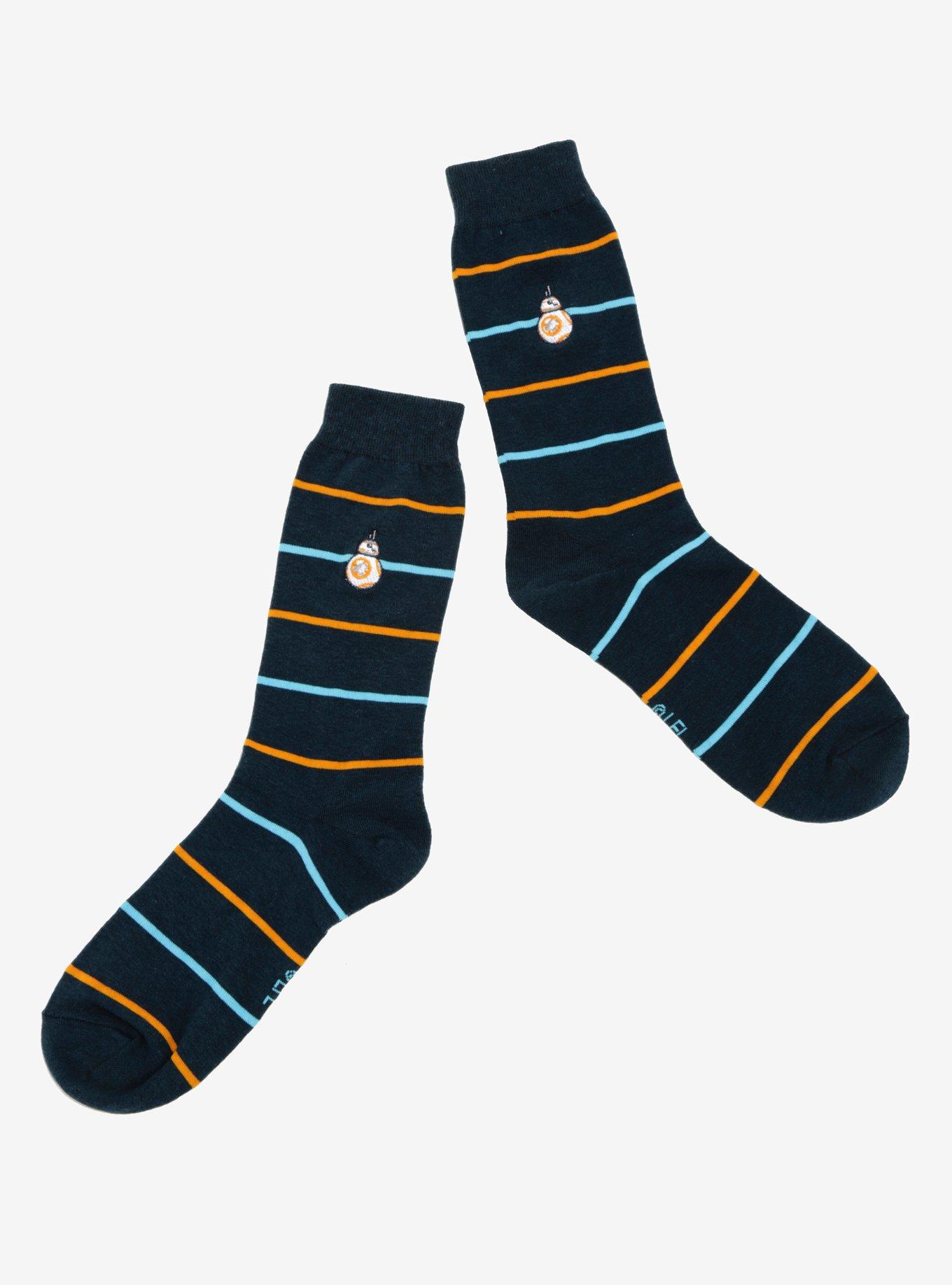 Star Wars BB-8 Striped Dress Socks - BoxLunch Exclusive, , hi-res