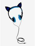 Blue LED Cat Ear Headphones, , hi-res