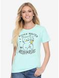 Kitten Wasted Womens Tee - BoxLunch Exclusive, GREEN, hi-res