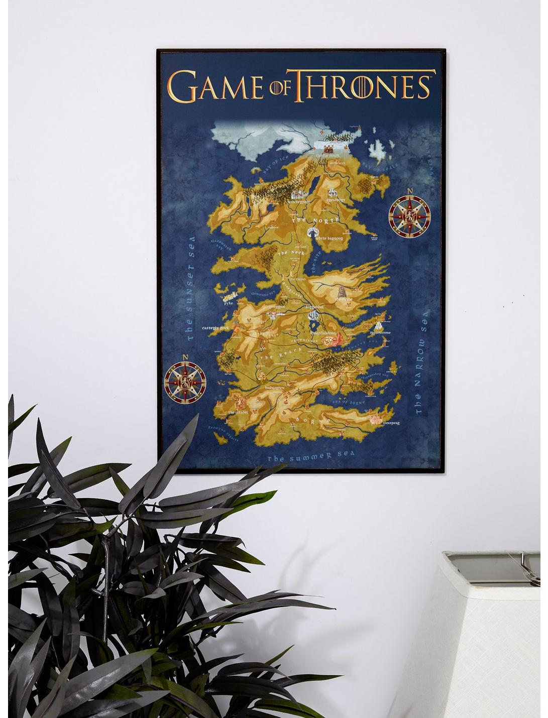 Game Of Thrones Map Wall Plaque, , hi-res