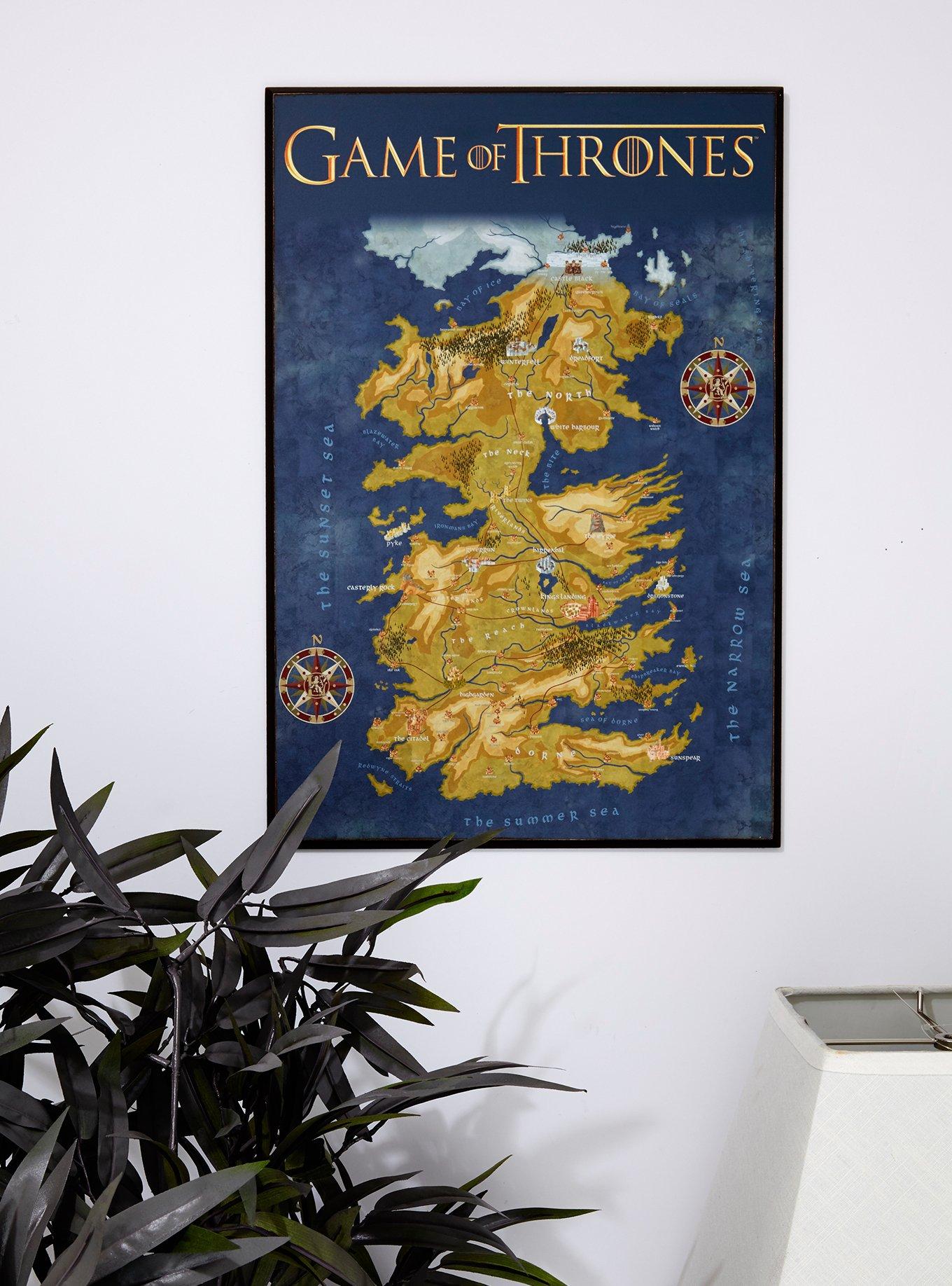 Game Of Thrones Map Wall Plaque, , hi-res