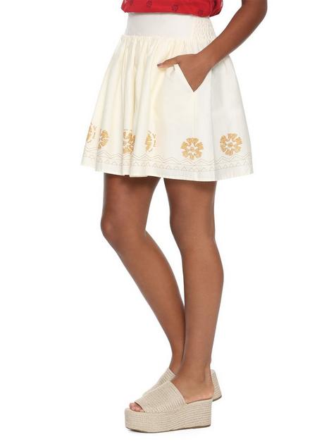 Her Universe Destination Disney Moana Border Print Skirt Hot Topic