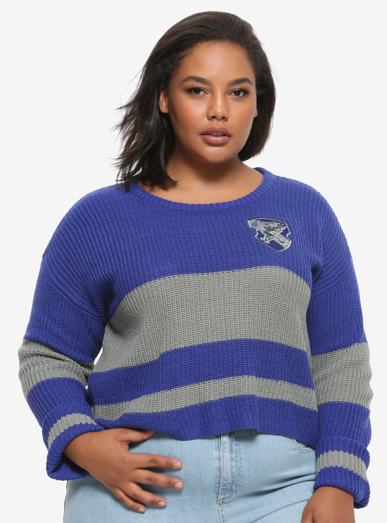 Harry Potter Ravenclaw Girls Quidditch Sweater Plus Size, BLUE, hi-res