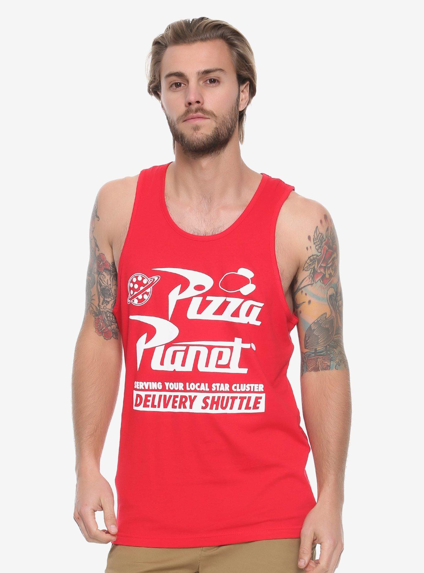 Disney Pixar Toy Story Pizza Planet Tank Top - BoxLunch Exclusive, RED, hi-res