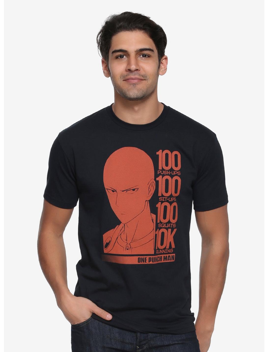 One Punch Man 10K T-Shirt - BoxLunch Exclusive, BLACK, hi-res
