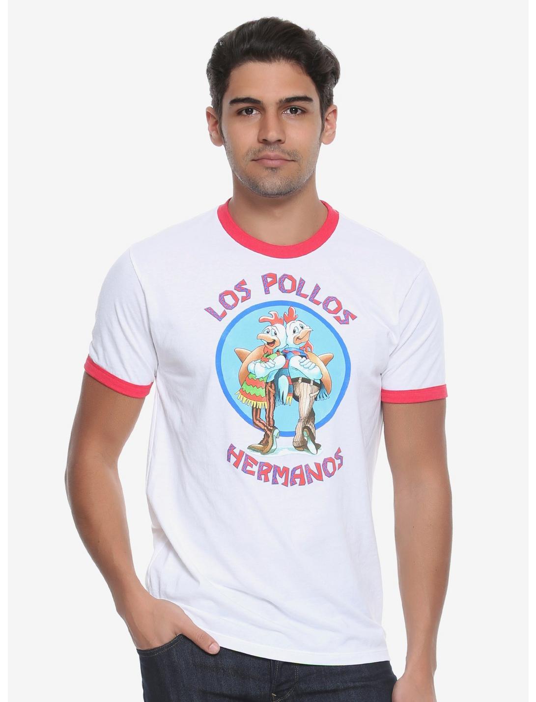 Breaking Bad Los Pollos Hermanos Ringer T-Shirt, WHITE, hi-res