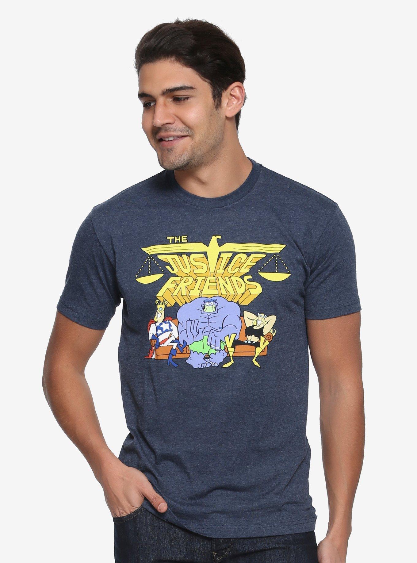 Dexter's Laboratory Justice Friends T-Shirt - BoxLunch Exclusive, BLUE, hi-res