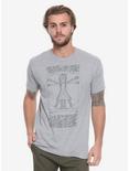 Rick And Morty Vitruvian Rick T-Shirt - BoxLunch Exclusive, GREY, hi-res