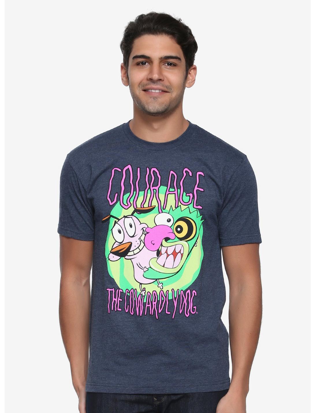 Courage The Cowardly Dog Wormhole T-Shirt, BLUE, hi-res