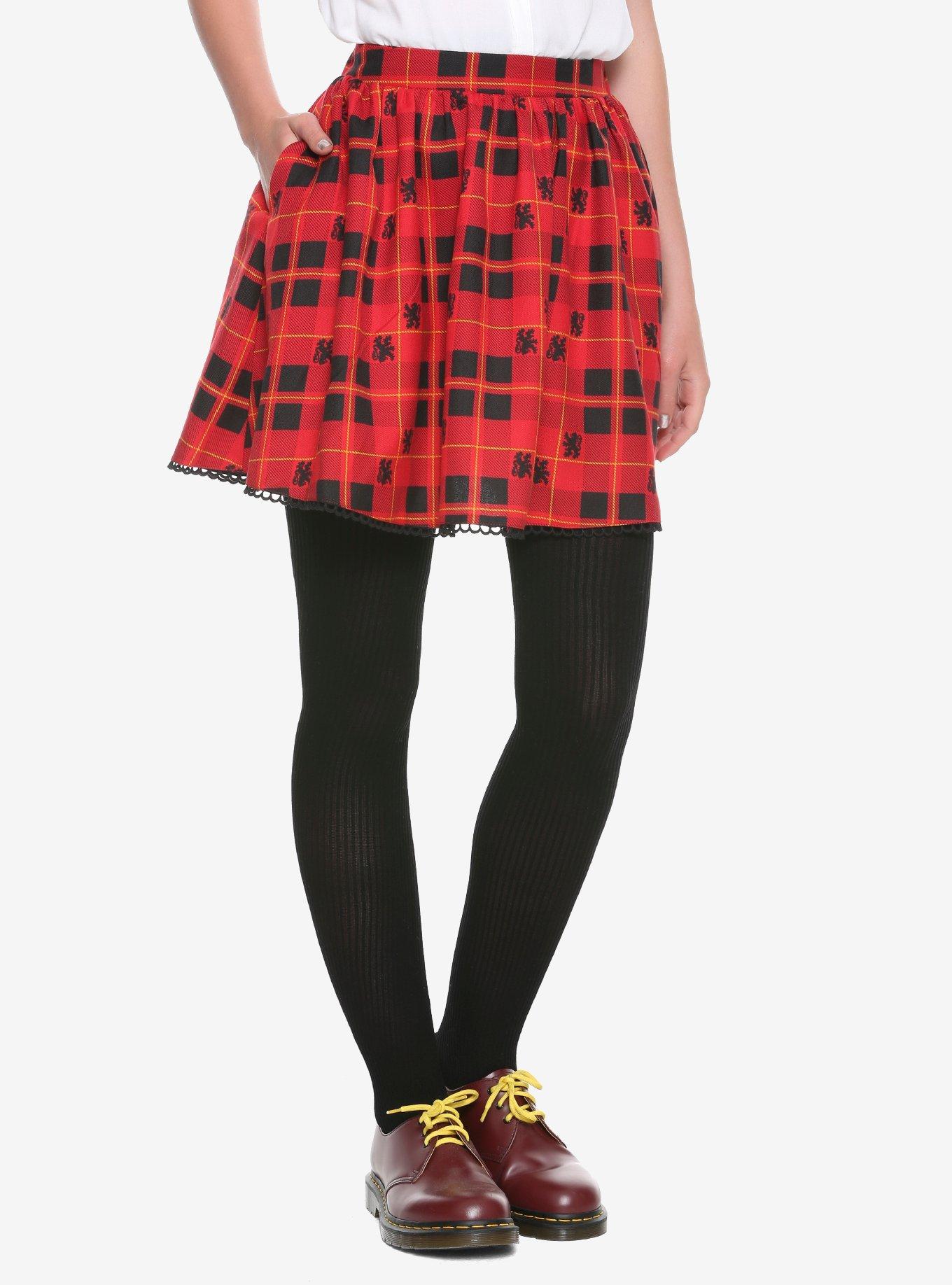 Harry Potter Gryffindor Plaid Skirt Hot Topic