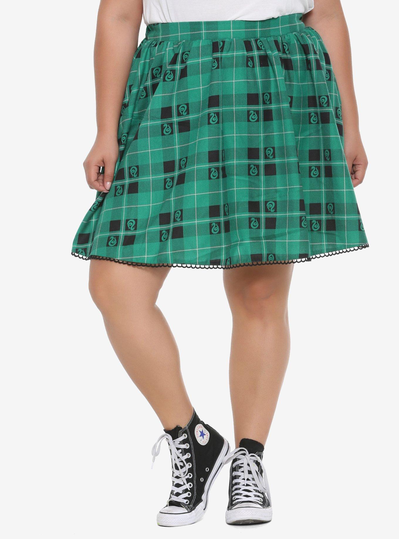 Harry Potter Slytherin Plaid Skirt Plus Size Hot Topic