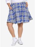 Harry Potter Ravenclaw Plaid Skirt Plus Size, PLAID, hi-res