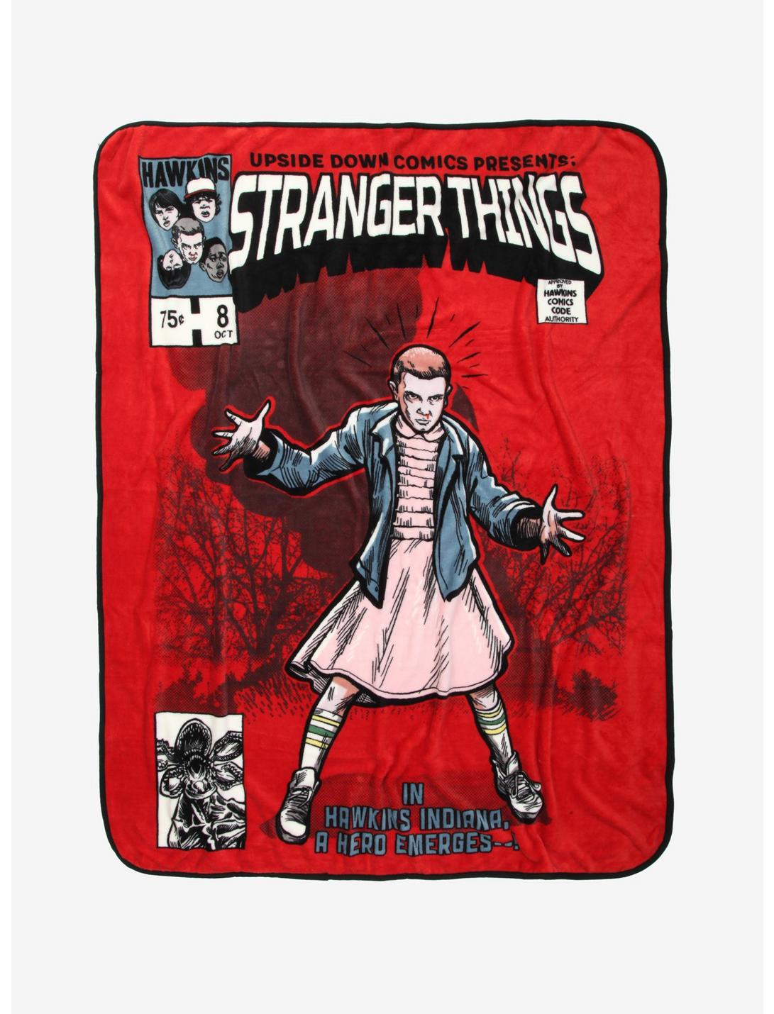 Stranger Things Comic Book Throw Blanket, , hi-res