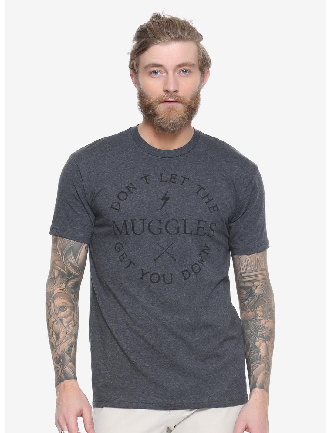 Harry Potter Muggles T-Shirt - BoxLunch Exclusive, BLACK, hi-res