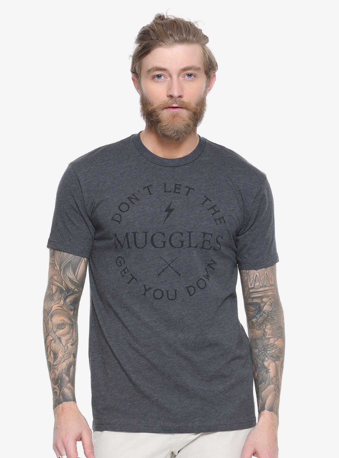 Harry Potter Muggles T-Shirt - BoxLunch Exclusive, BLACK, hi-res