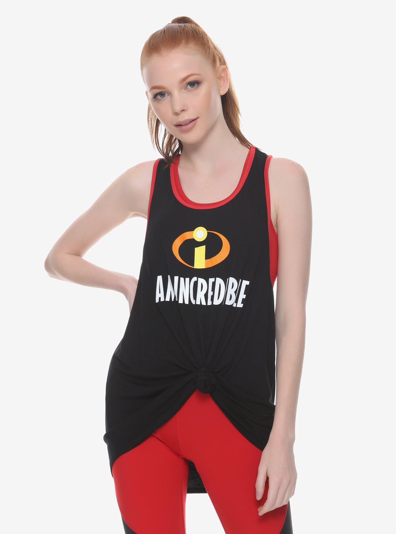Disney Pixar The Incredibles I Am Incredible Tank Top, BLACK, hi-res