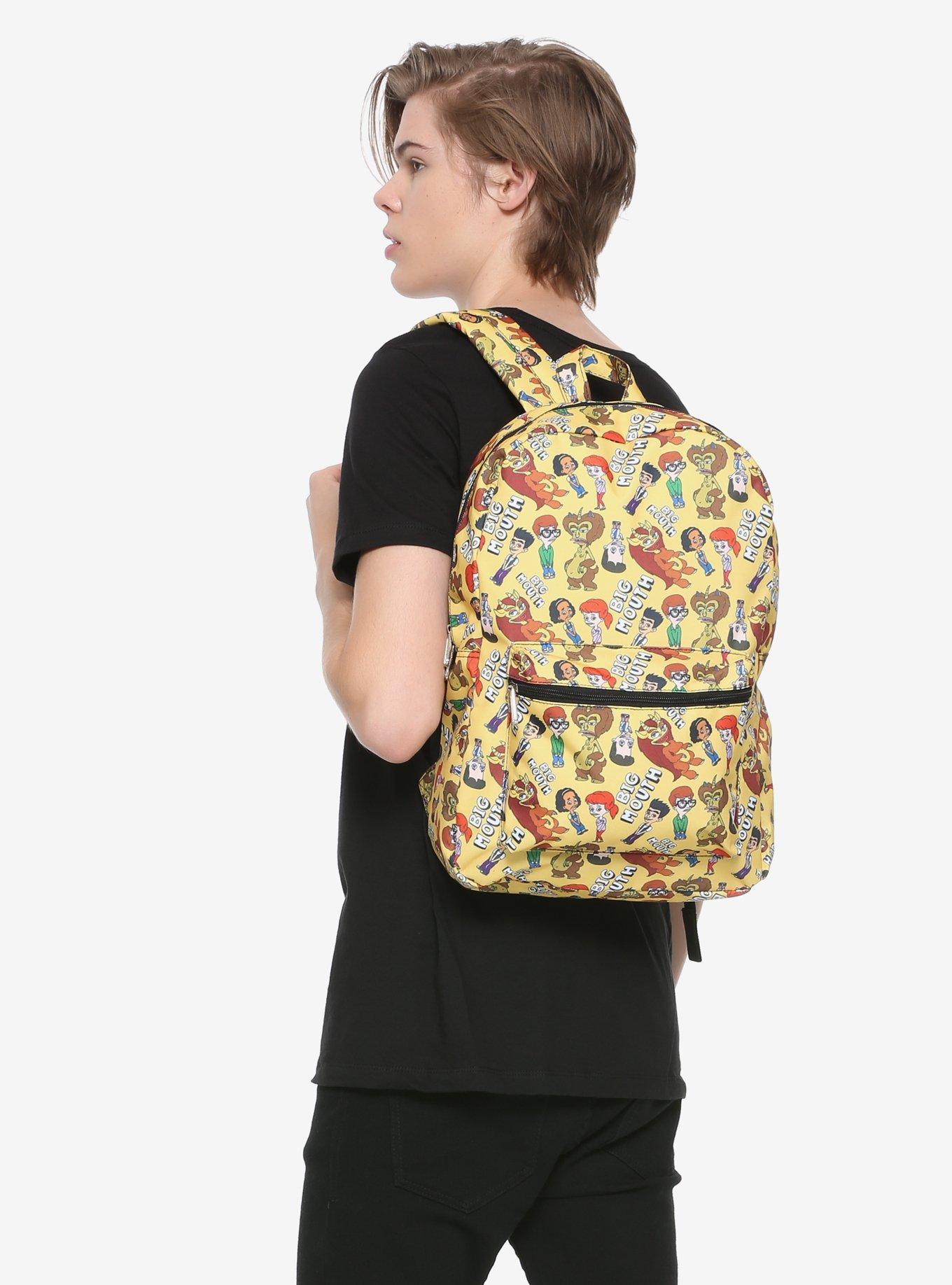 Big Mouth Yellow Character Backpack, , hi-res