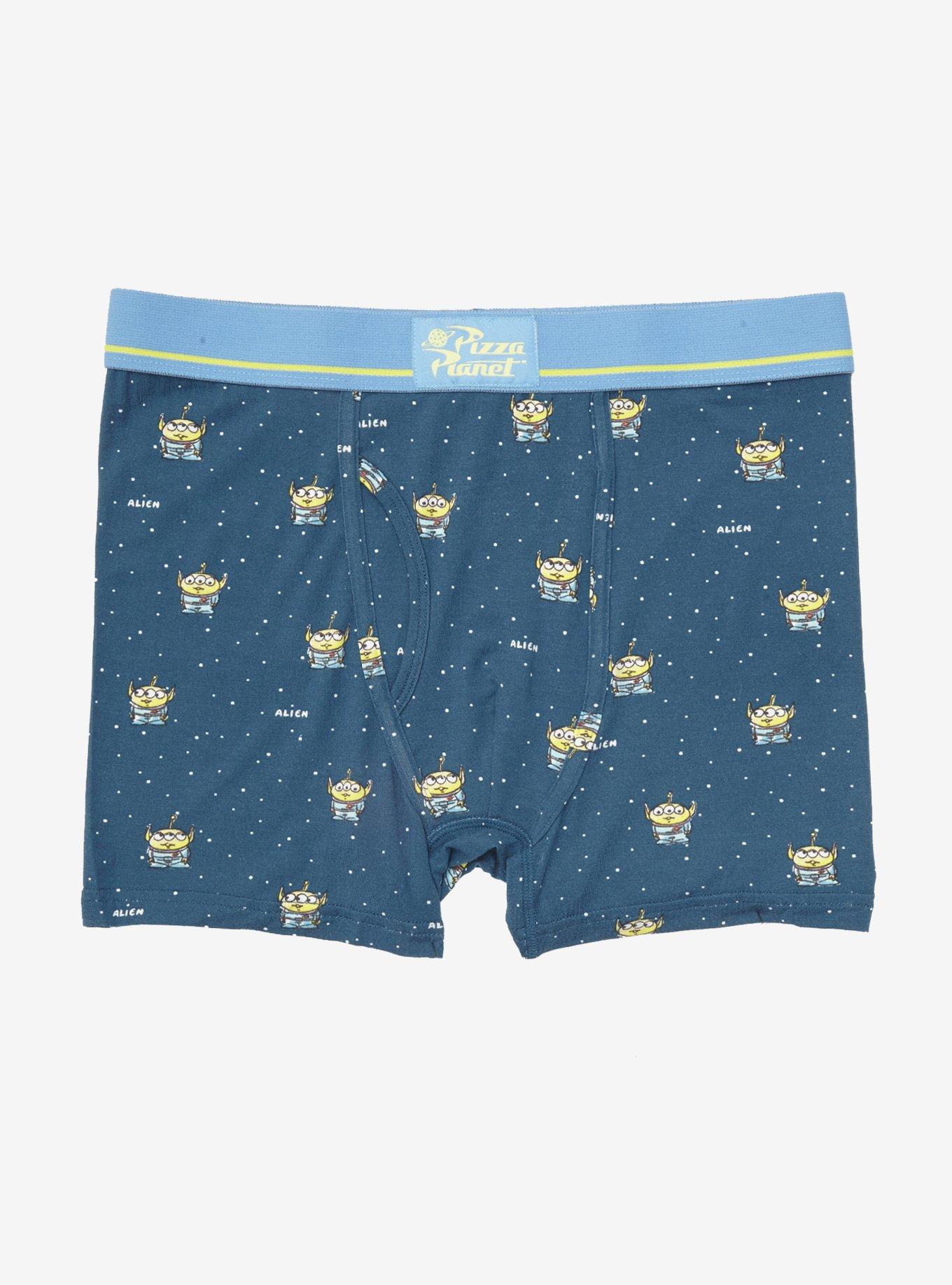 Disney Pixar Toy Story Sketch Aliens Boxer Briefs - BoxLunch Exclusive, BLUE, hi-res