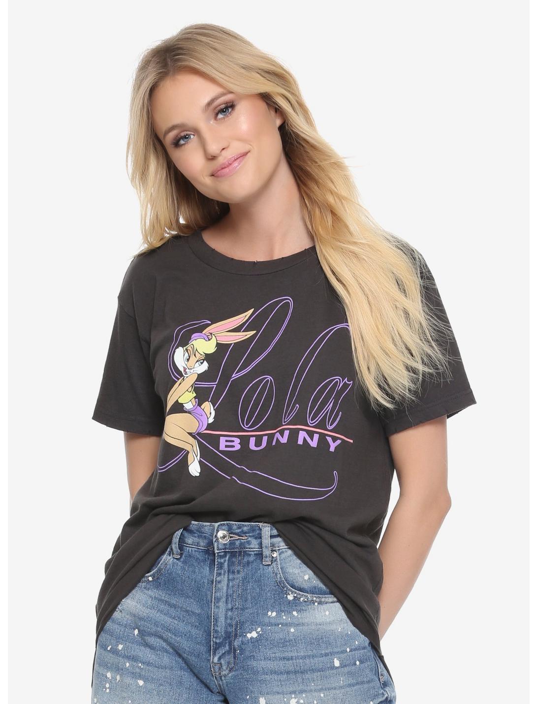 Space Jam Lola Bunny Womens Tee - BoxLunch Exclusive, BLACK, hi-res