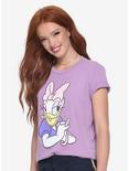 Disney Daisy Duck Lavender Womens Tee - BoxLunch Exclusive, LILAC, hi-res
