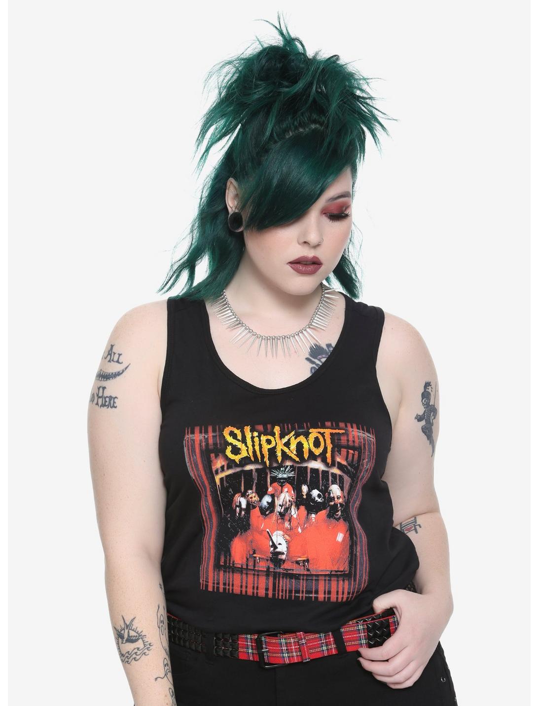 Slipknot Jumpsuits Girls Tank Top Plus Size, BLACK, hi-res