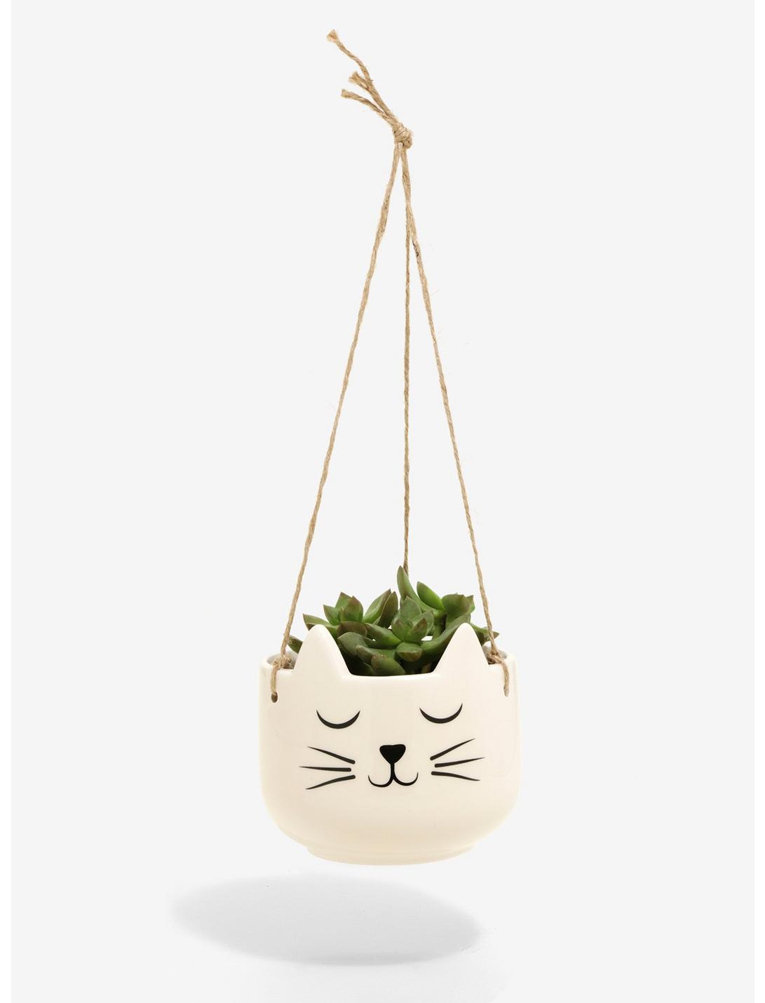 Sass And Belle Hanging Cat Planter, , hi-res