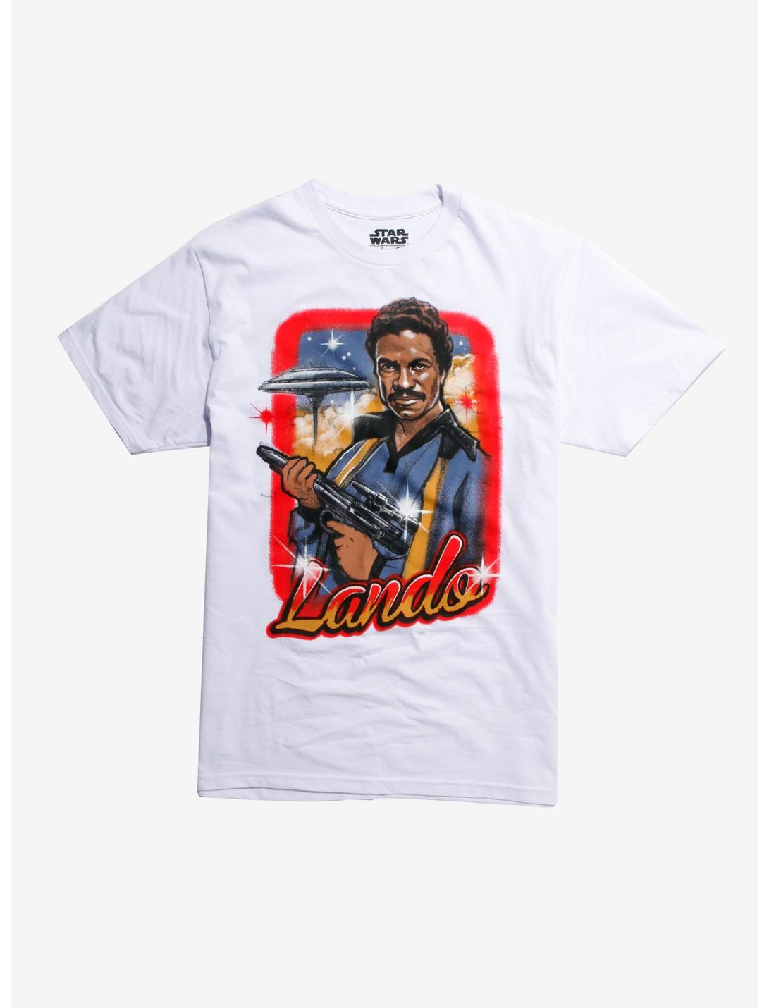 Star Wars Lando Airbrush T-Shirt Hot Topic Exclusive, BLACK, hi-res