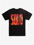 Solo: A Star Wars Story Han Solo Letters T-Shirt Hot Topic Exclusive, BLACK, hi-res