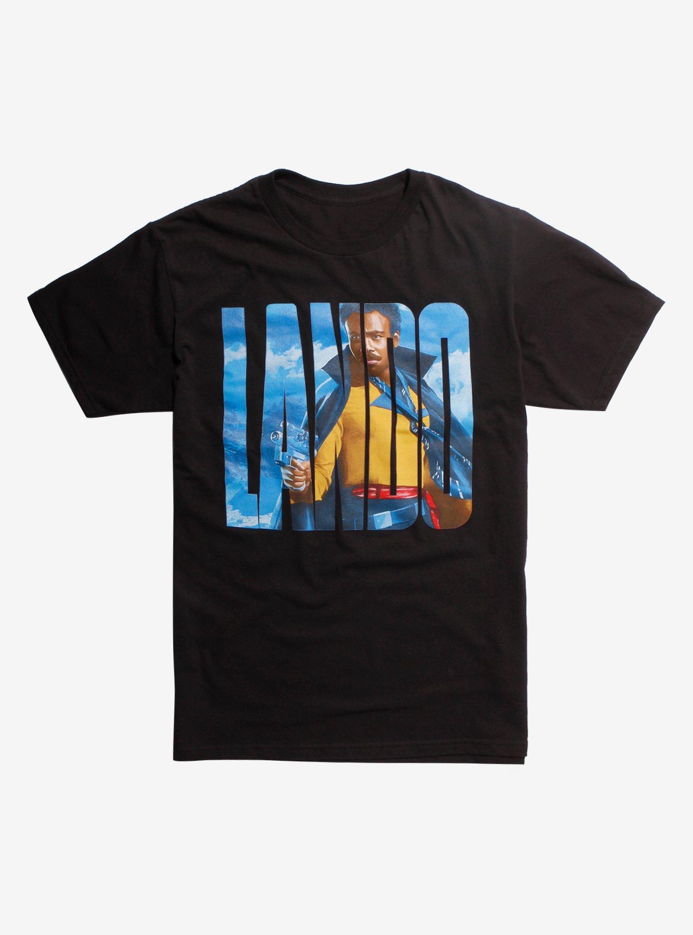 Solo: A Star Wars Story Lando Letters T-Shirt Hot Topic Exclusive, WHITE, hi-res