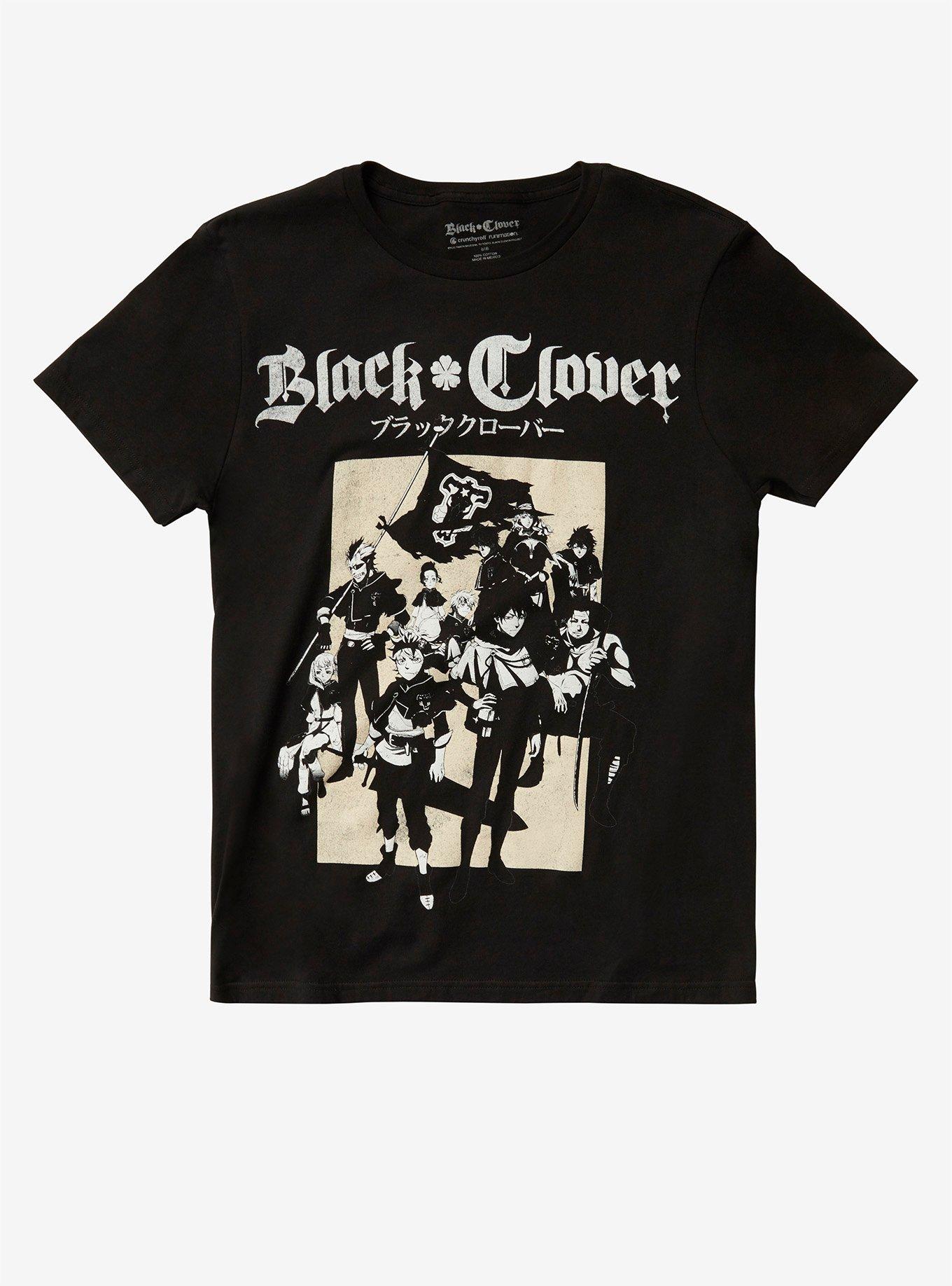 Black Clover Group T-Shirt Hot Topic Exclusive, BLACK, hi-res