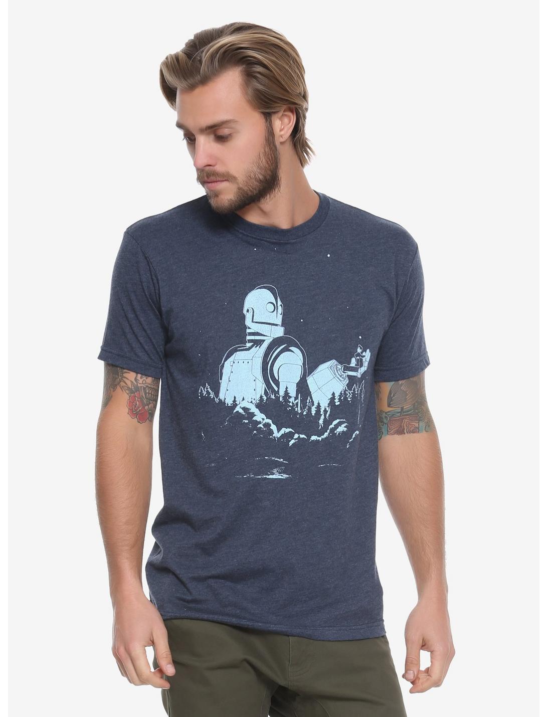 The Iron Giant Forest T-Shirt - BoxLunch Exclusive, BLUE, hi-res