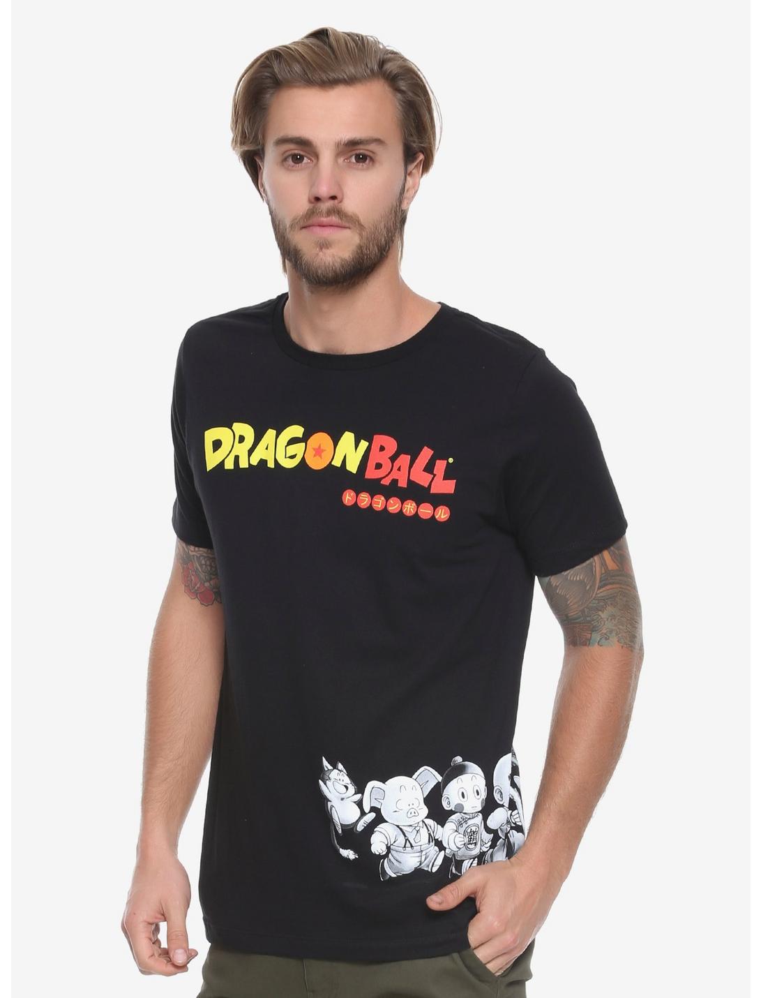 Dragon Ball Character Logo T-Shirt - BoxLunch Exclusive, BLACK, hi-res