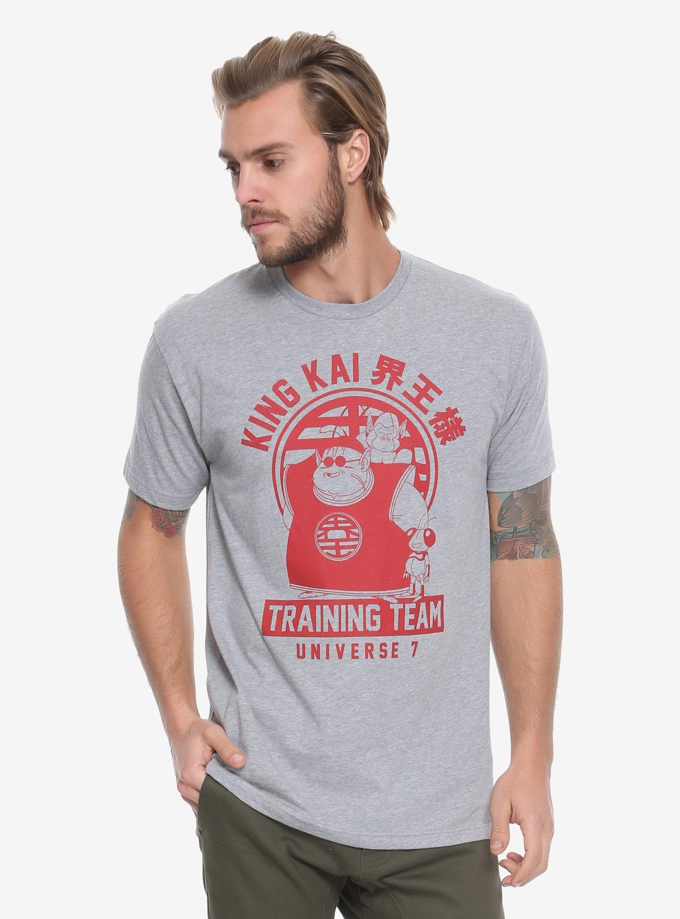 Dragon Ball Z King Kai Training T-Shirt - BoxLunch Exclusive, GREY, hi-res