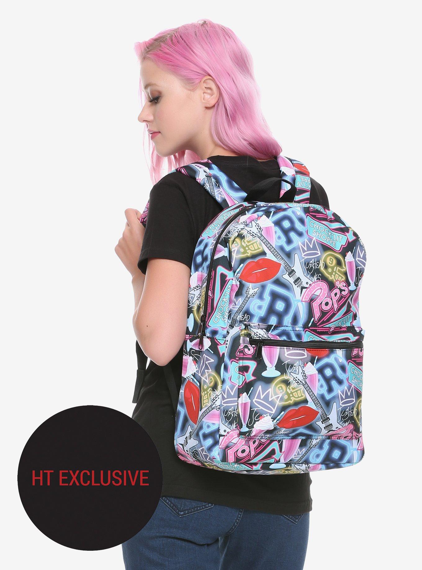 Riverdale Pop s Chock Lit Shoppe Print Backpack Hot Topic Exclusive