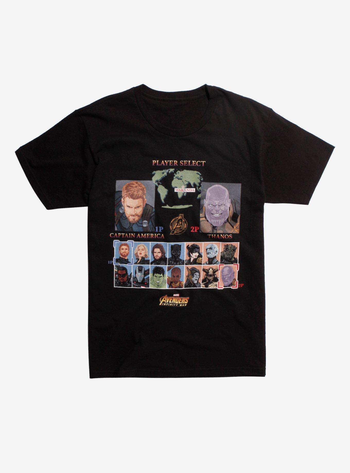 Hot topic cheap avengers shirt