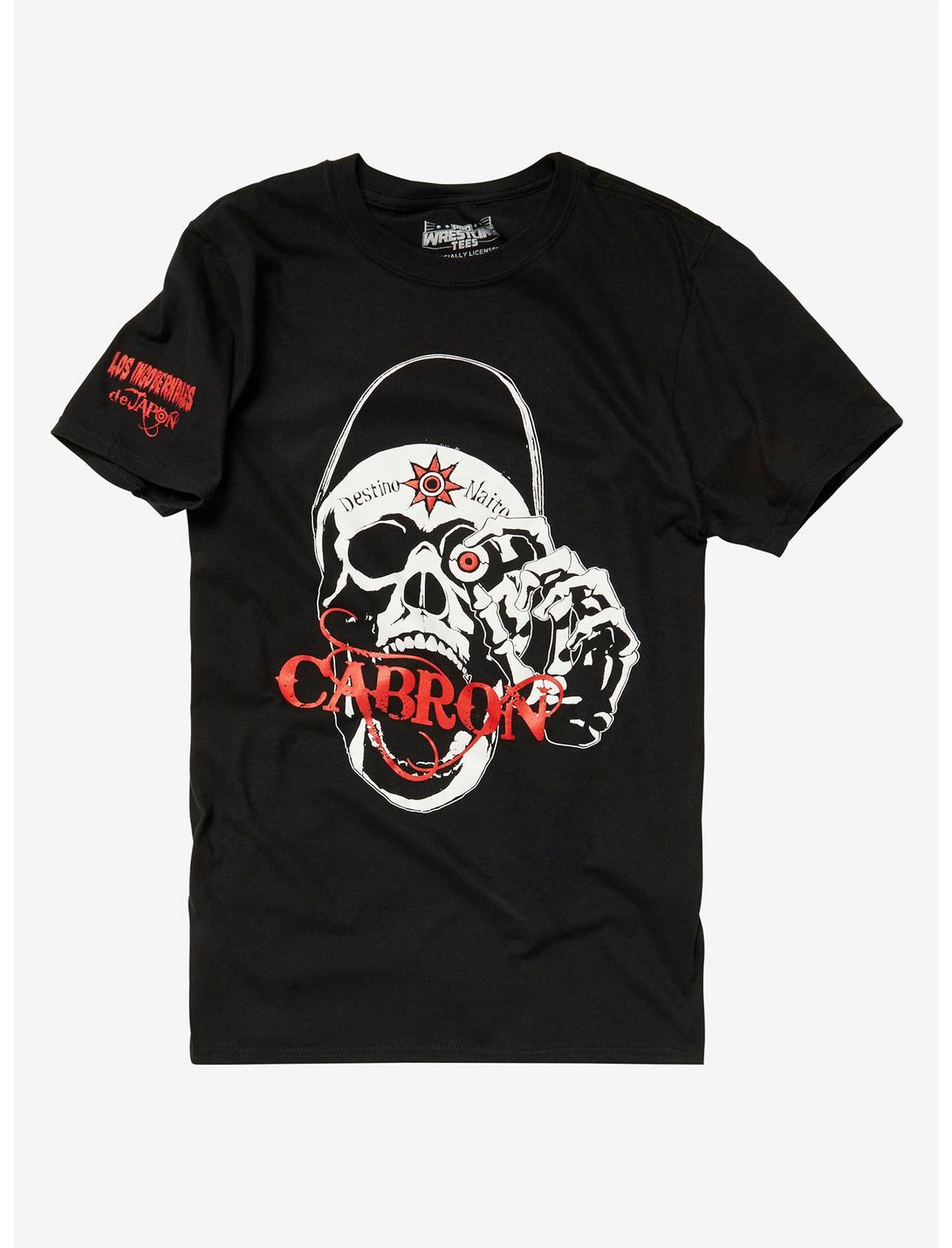New Japan Pro-Wrestling Naito Skull T-Shirt, BLACK, hi-res