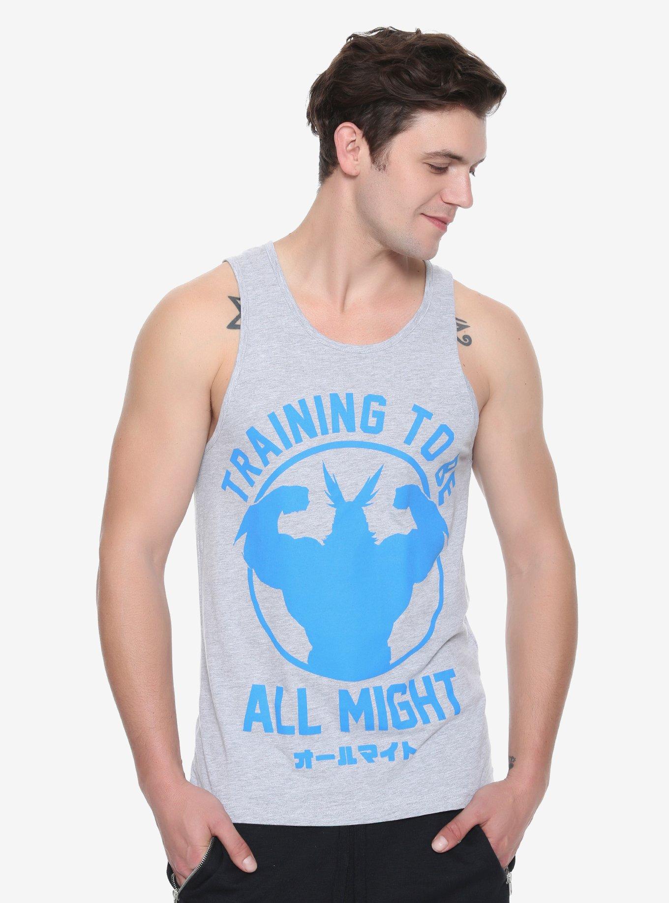 My Hero Academia Almight Grey Gym Tank Top Hot Topic Exclusive, GREY, hi-res