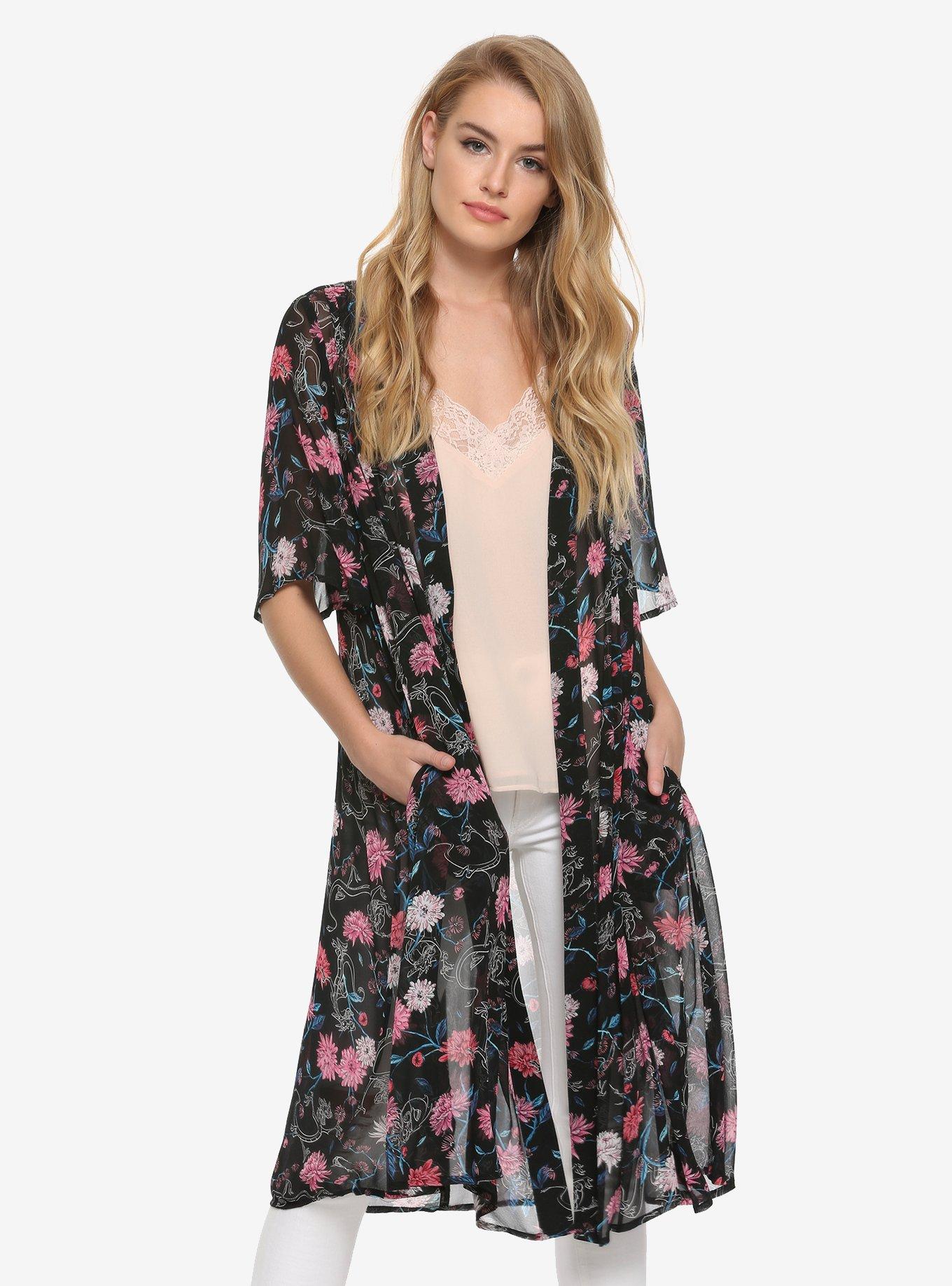 Disney Mulan Floral Kimono, MULTI, hi-res