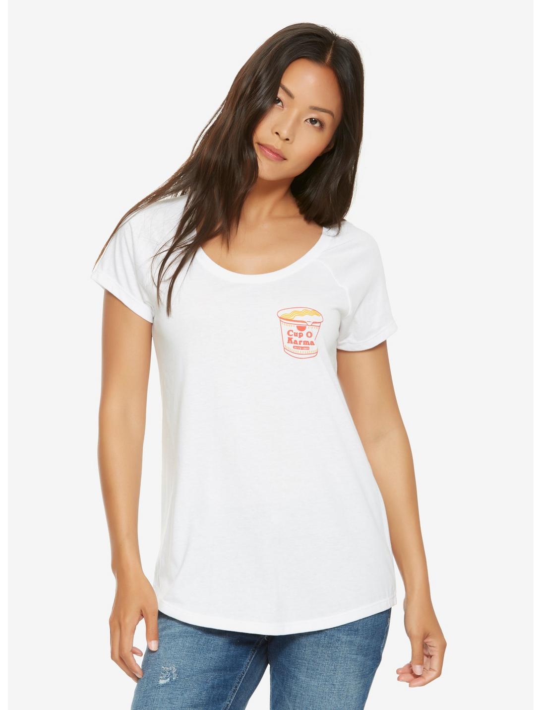 Cup O' Karma Womens Tee - BoxLunch Exclusive, SWIRL LACE, hi-res