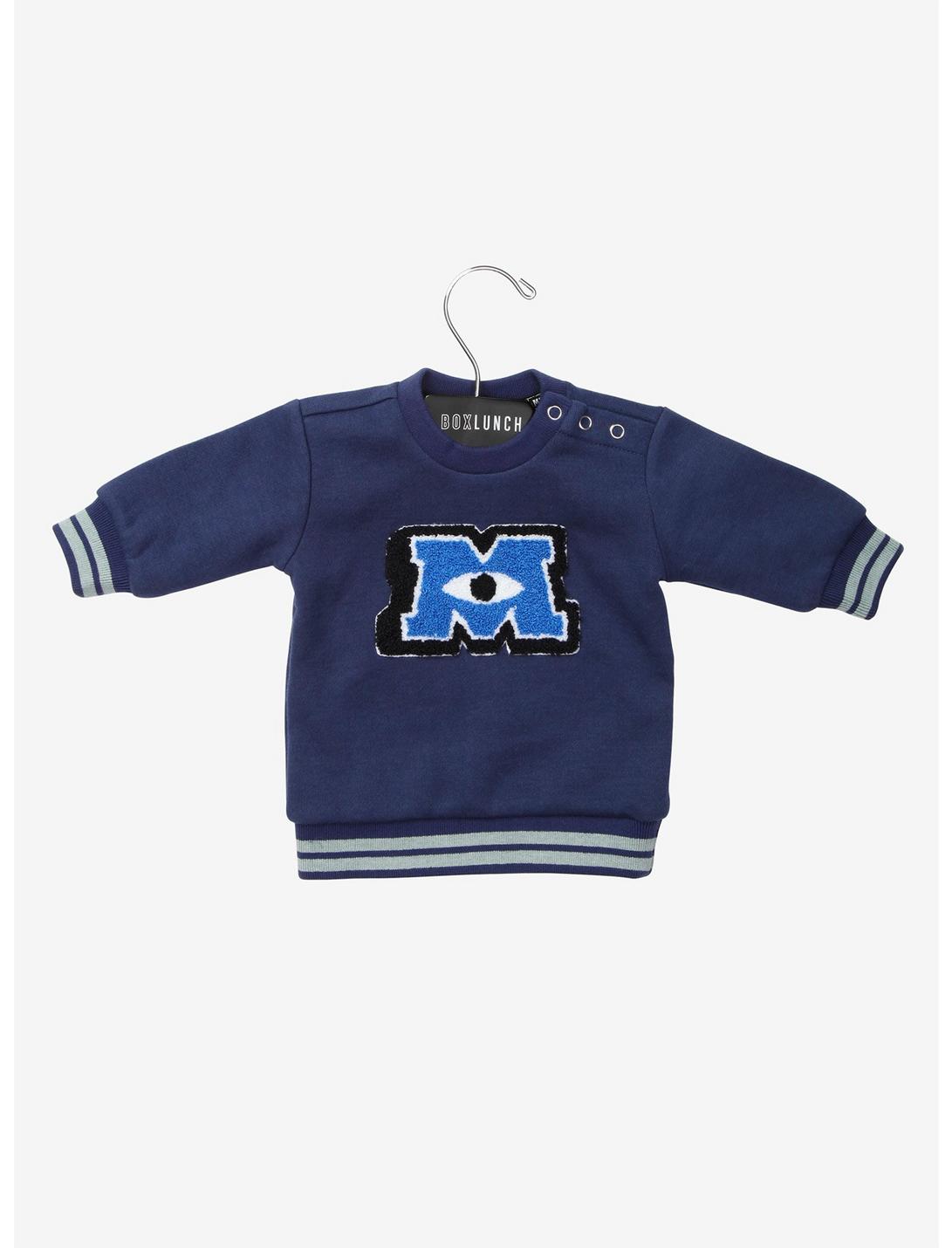 Disney Pixar Monsters University Chenille Infant Sweater - BoxLunch Exclusive, BLUE, hi-res