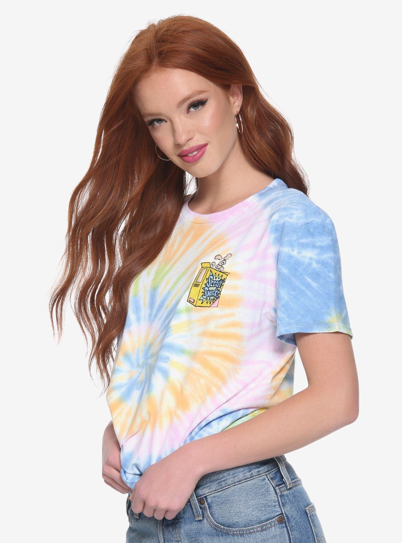 2 T-Shirts Scooby-Doo Tie Dye Psychédélique - Taille L - Coton - Occasion Très Bon État