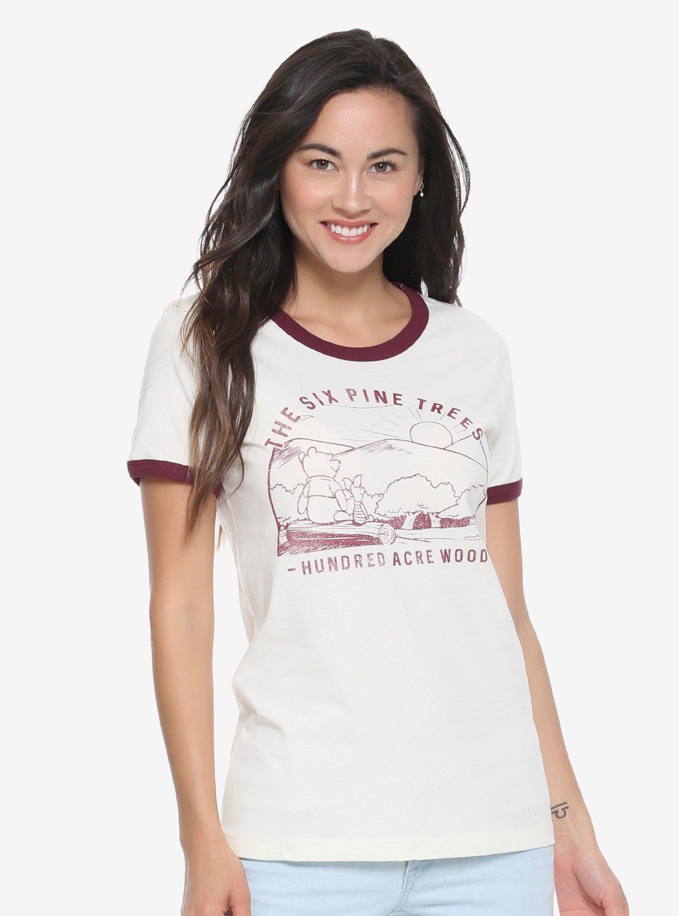 Disney Winnie The Pooh Hundred Acre Wood Womens Tee - BoxLunch Exclusive, NATURAL, hi-res